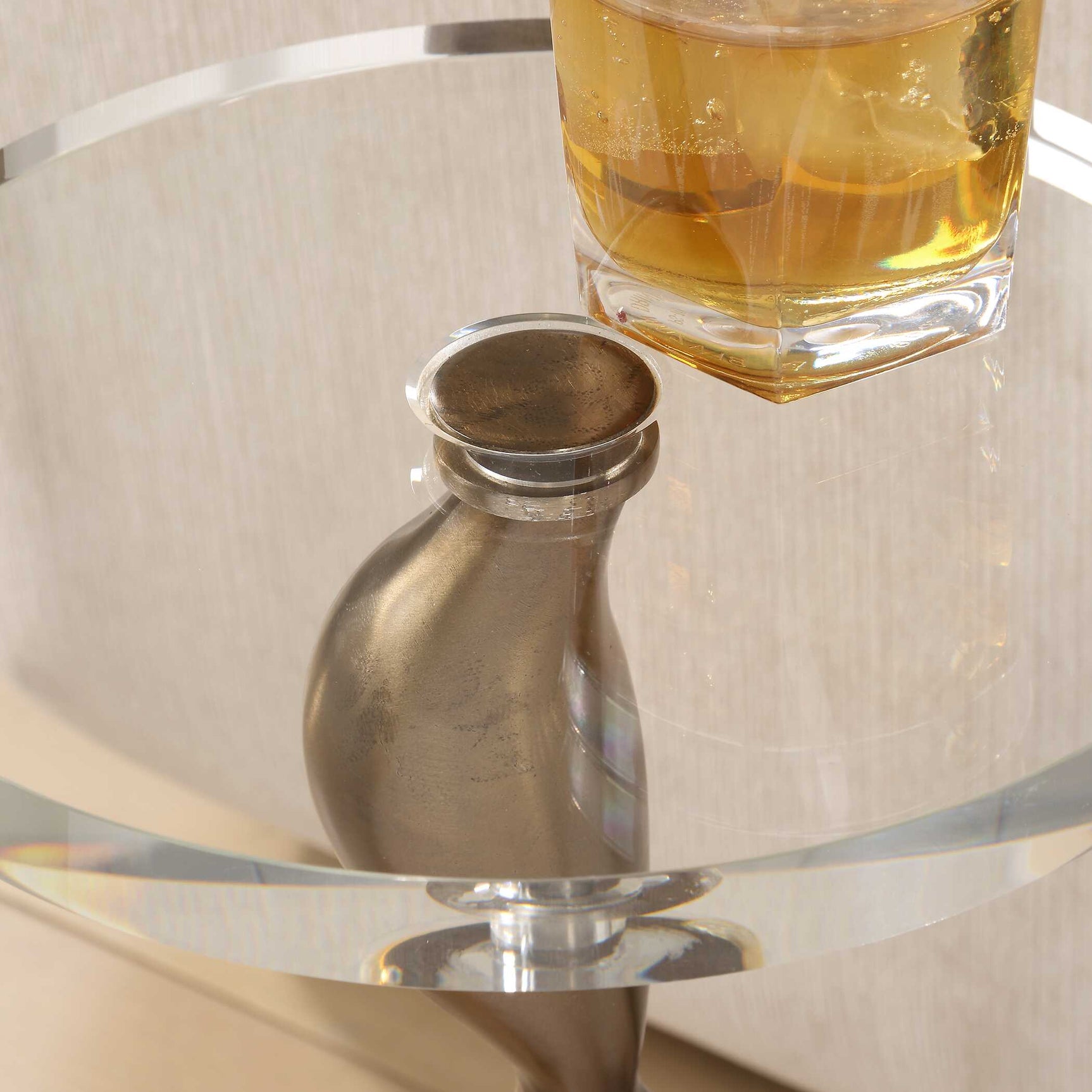 Remolino Bronze Drink Table