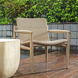 Sumba Gray Wicker Outdoor Lounge Chair