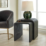 Interpose Black/Gray Nesting Side Table (Set of 2)