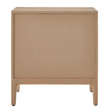 Tabi Brass/Woodtone Natural Wood Side Table