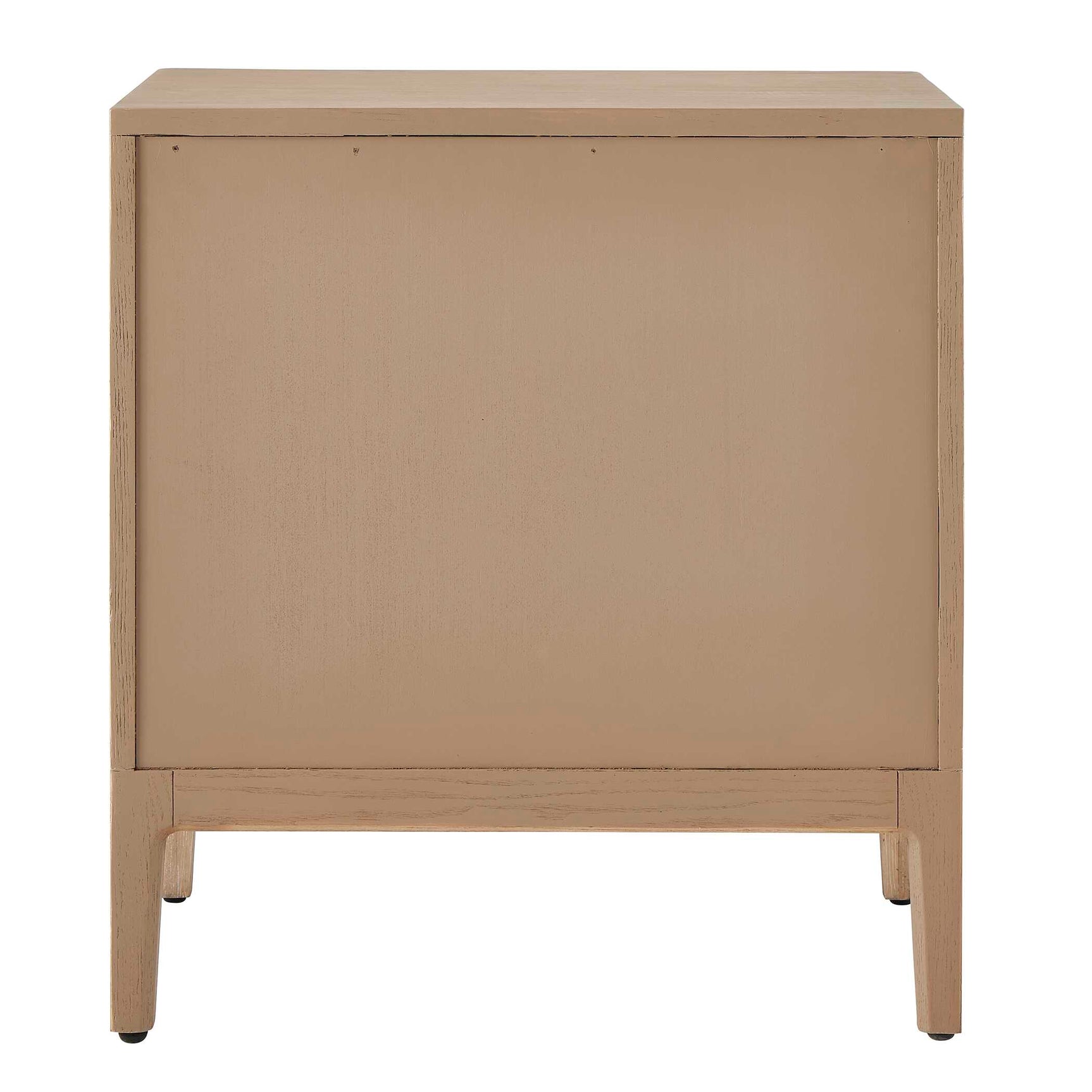 Tabi Brass/Woodtone Natural Wood Side Table