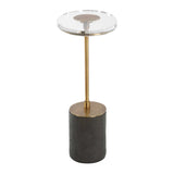 Kaufman Brass Crystal Accent Table