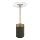 Kaufman Brass Crystal Accent Table