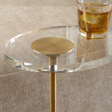 Kaufman Brass Crystal Accent Table