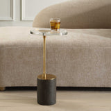 Kaufman Brass Crystal Accent Table