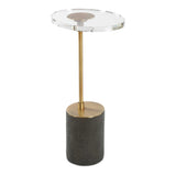 Kaufman Brass Crystal Accent Table