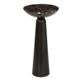 Hastings Brown Marble Accent Table