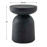 Hurlee Black Outdoor Accent Table