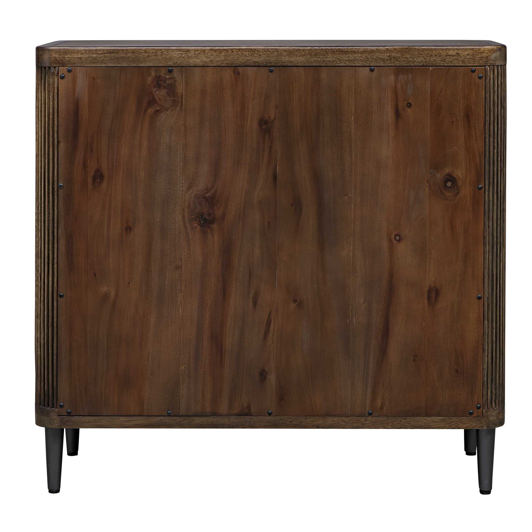 Pinstripe Woodtone Tambour 2 Door Cabinet