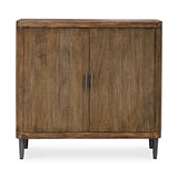 Pinstripe Woodtone Tambour 2 Door Cabinet