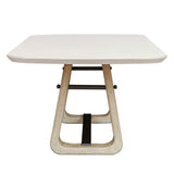 Circa White/Woodtone Concrete Outdoor Dining Table