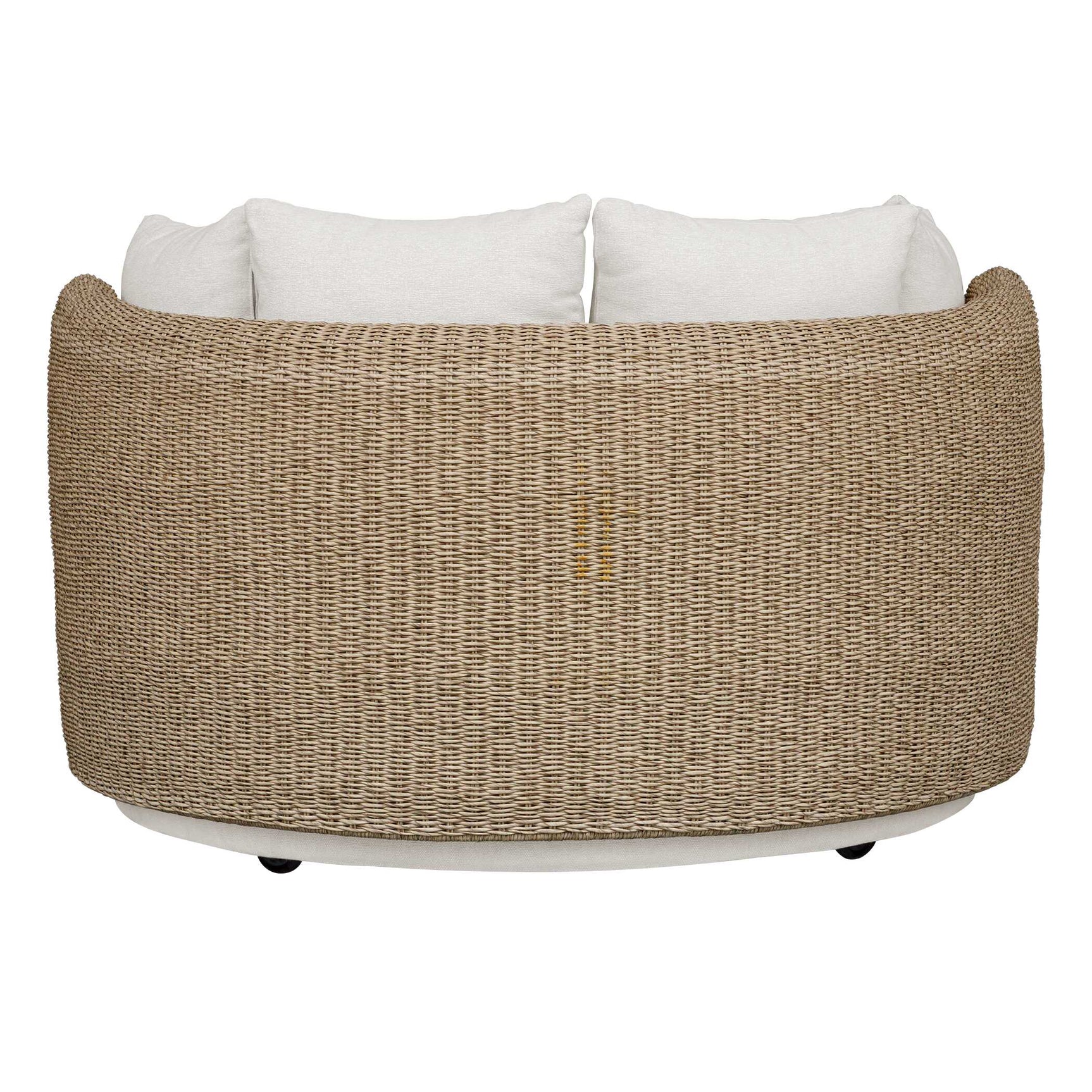 Sunset Gray/White Outdoor Round Swivel Day Bed