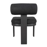 Bolster Back Charcoal Outdoor Dining Chair