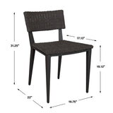 Calbas Black Java Outdoor Dining Chair