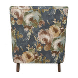 Lainey Blue Floral Upholstered Armchair