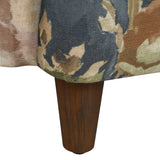 Lainey Blue Floral Upholstered Armchair