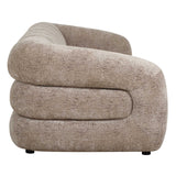 Modella Brown Upholstered Chenille Sofa