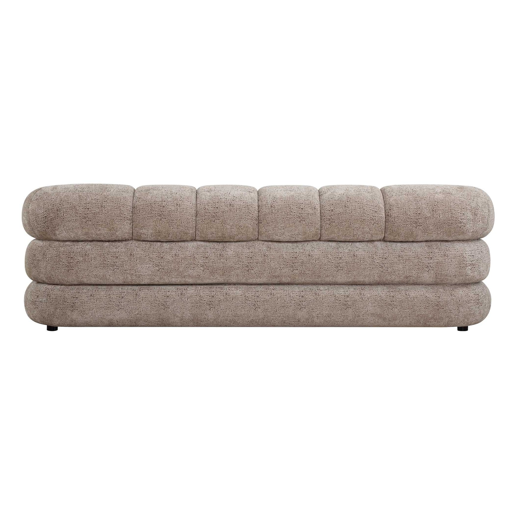 Modella Brown Upholstered Chenille Sofa
