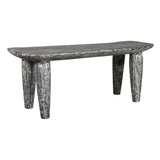 Fade To Black White Wood Bench
