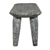 Fade To Black White Wood Bench