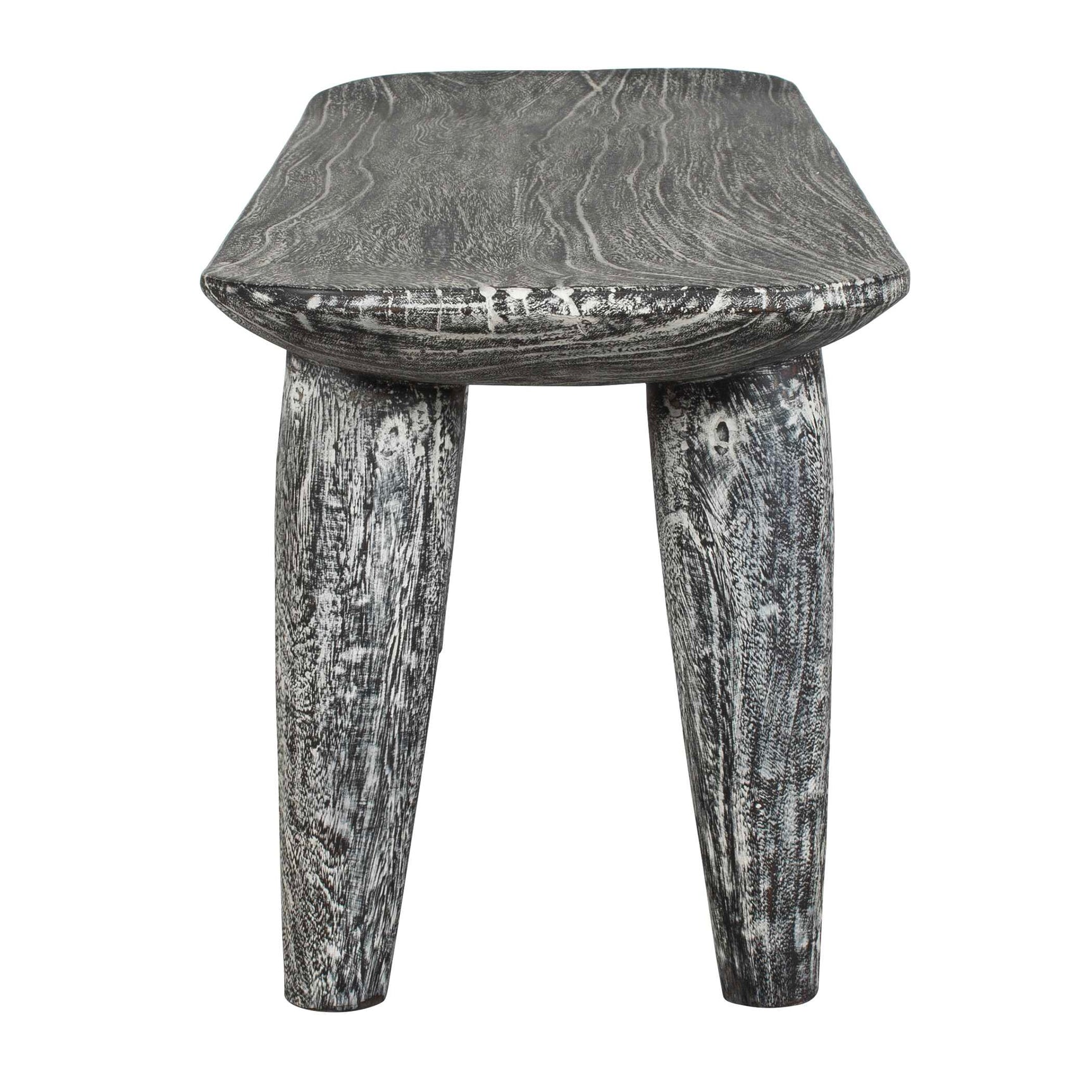 Fade To Black White Wood Bench