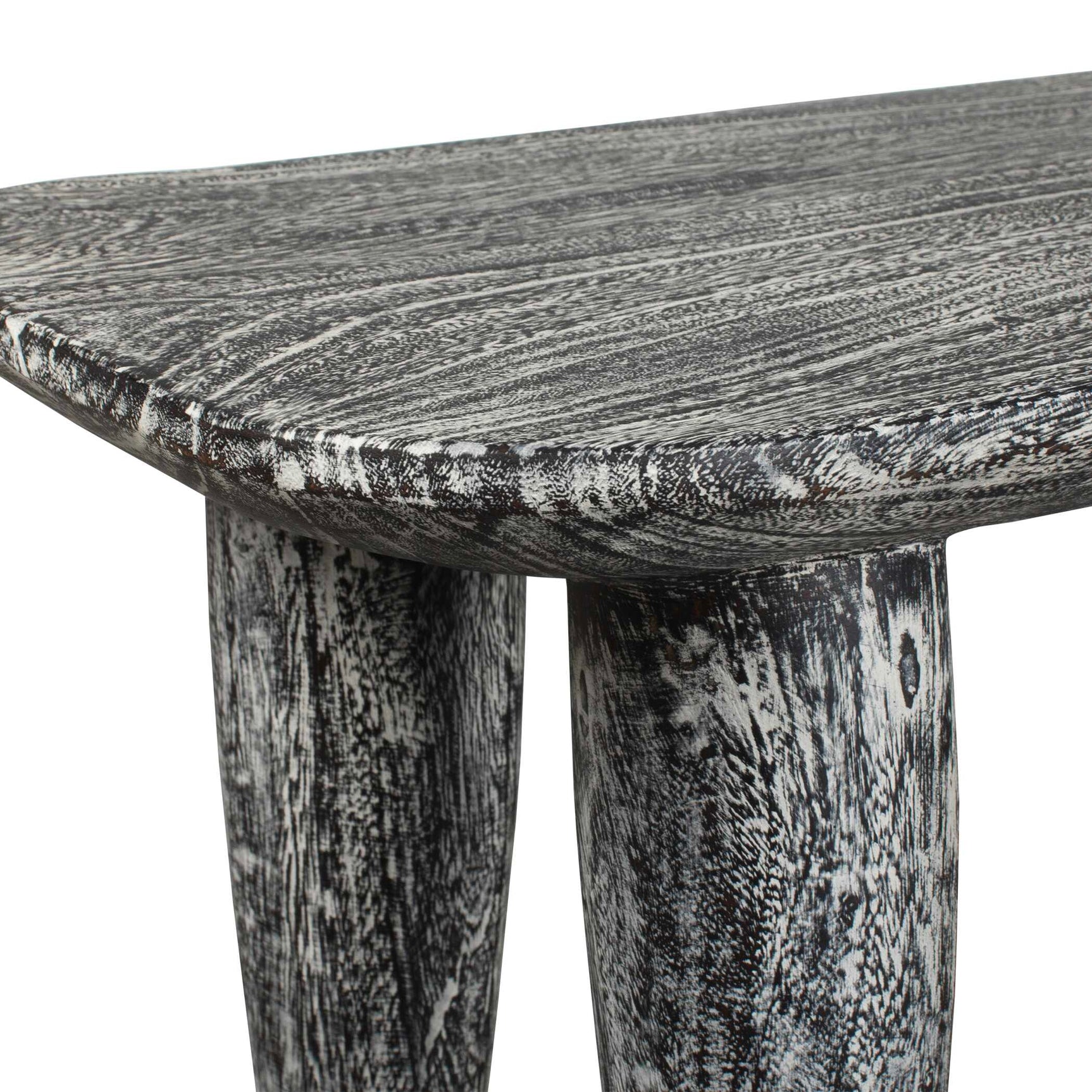 Fade To Black White Wood Bench