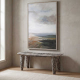 Fade To Black White Wood Bench