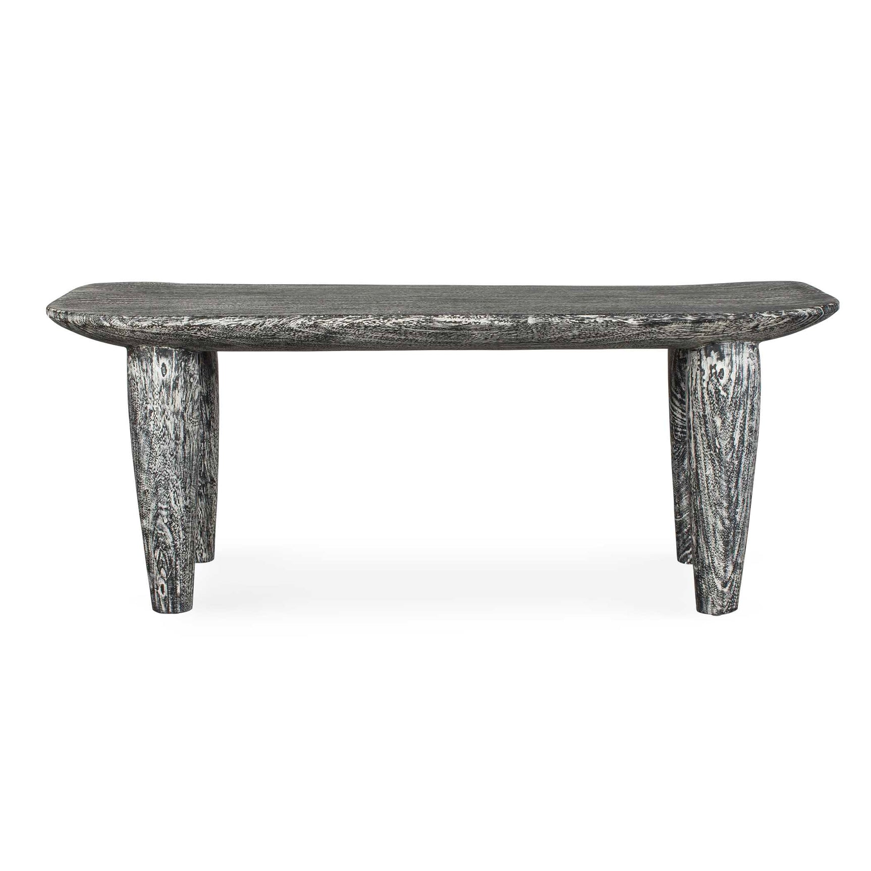 Fade To Black White Wood Bench
