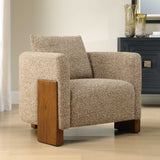 Halligan Brown Upholstered Accent Chair