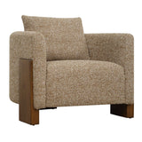 Halligan Brown Upholstered Accent Chair
