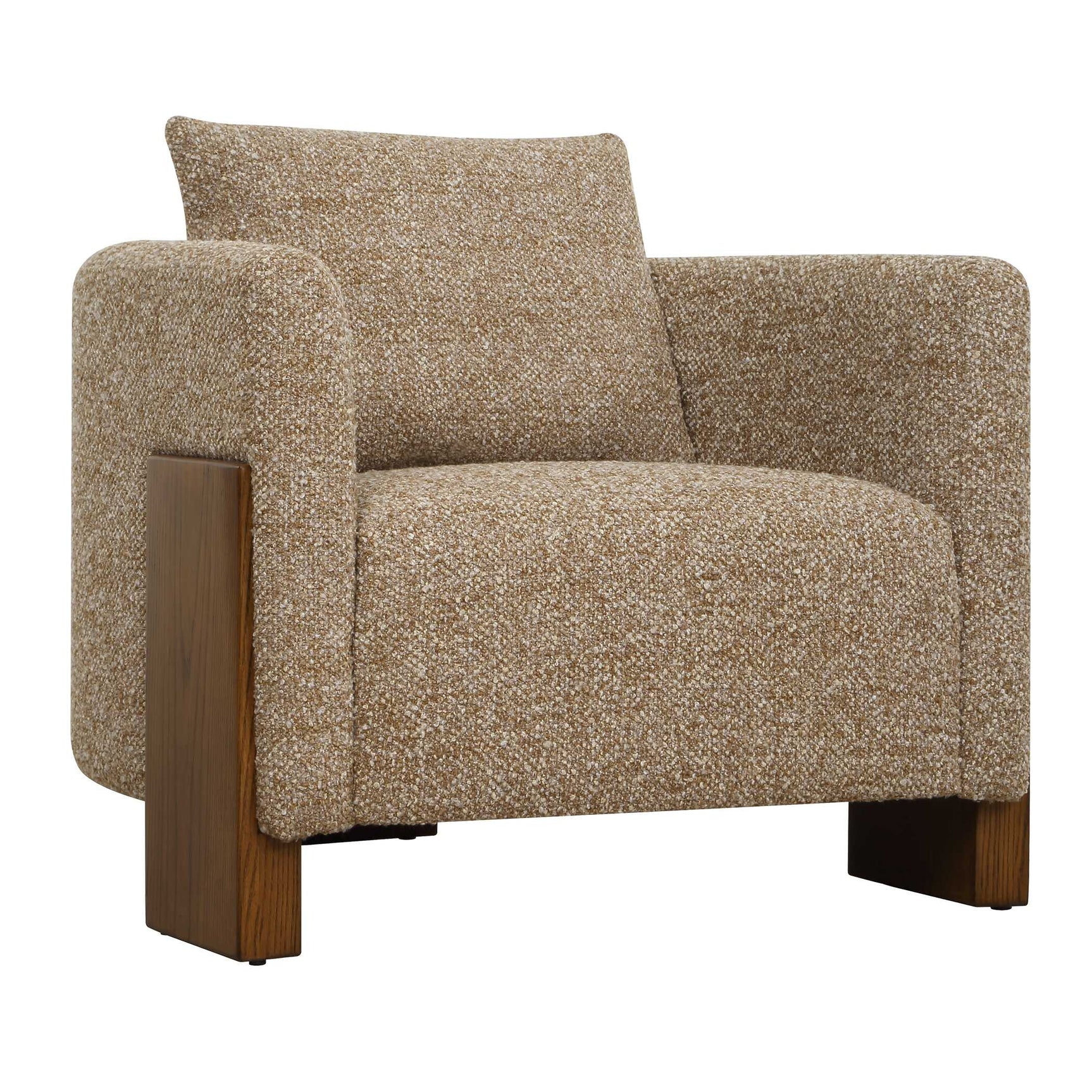 Halligan Brown Upholstered Accent Chair