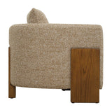 Halligan Brown Upholstered Accent Chair