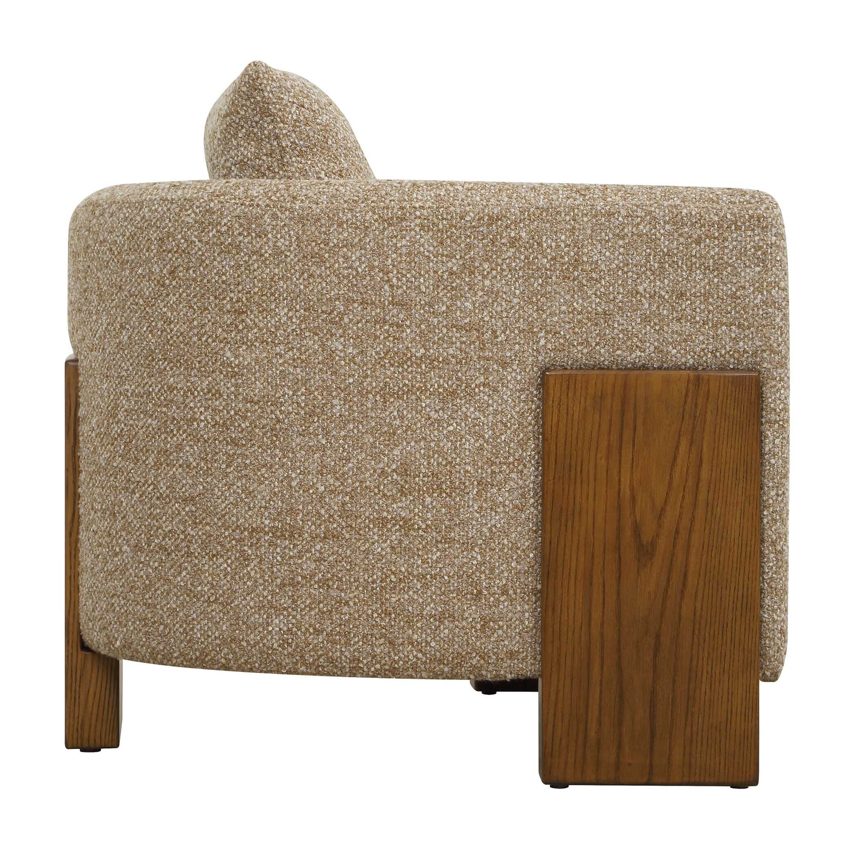 Halligan Brown Upholstered Accent Chair