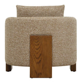 Halligan Brown Upholstered Accent Chair