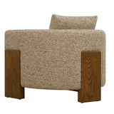 Halligan Brown Upholstered Accent Chair