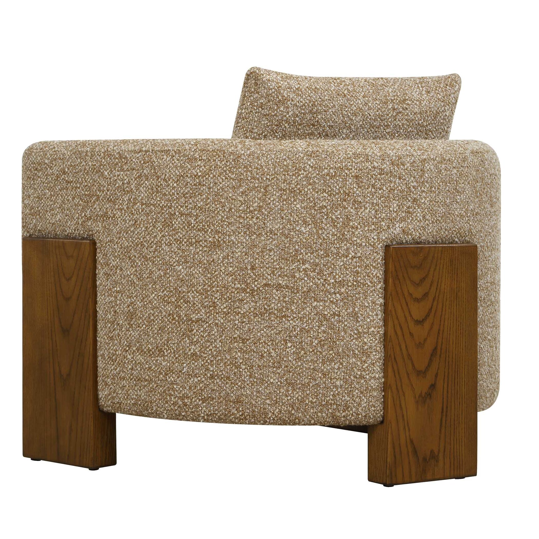 Halligan Brown Upholstered Accent Chair