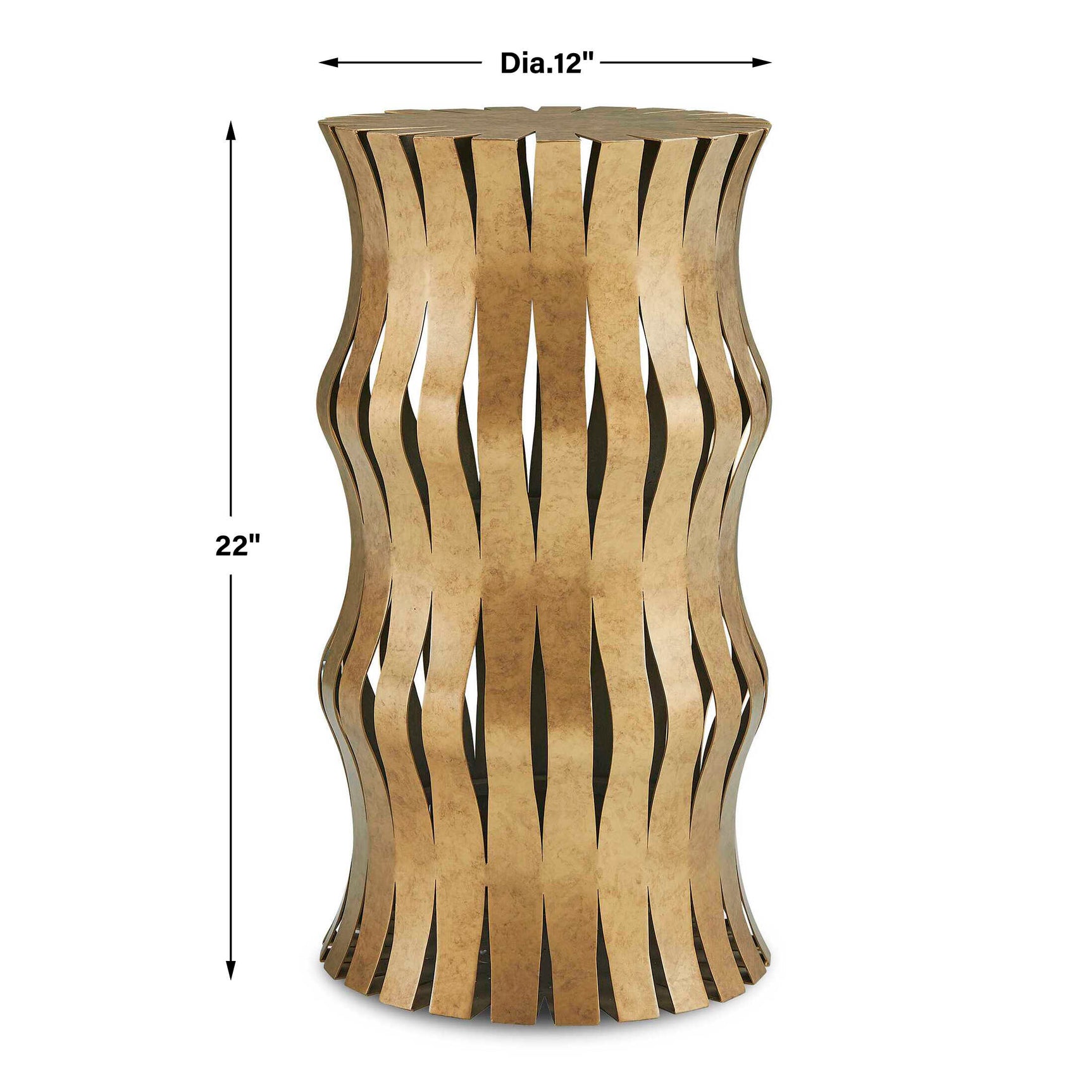 Arida Aged Gold Accent Table