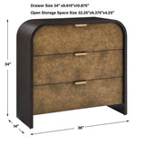 Byrams Oak 3 Drawer Chest
