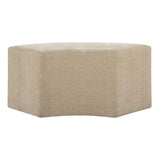 Khai Brown Rounded Plush Dining Bench