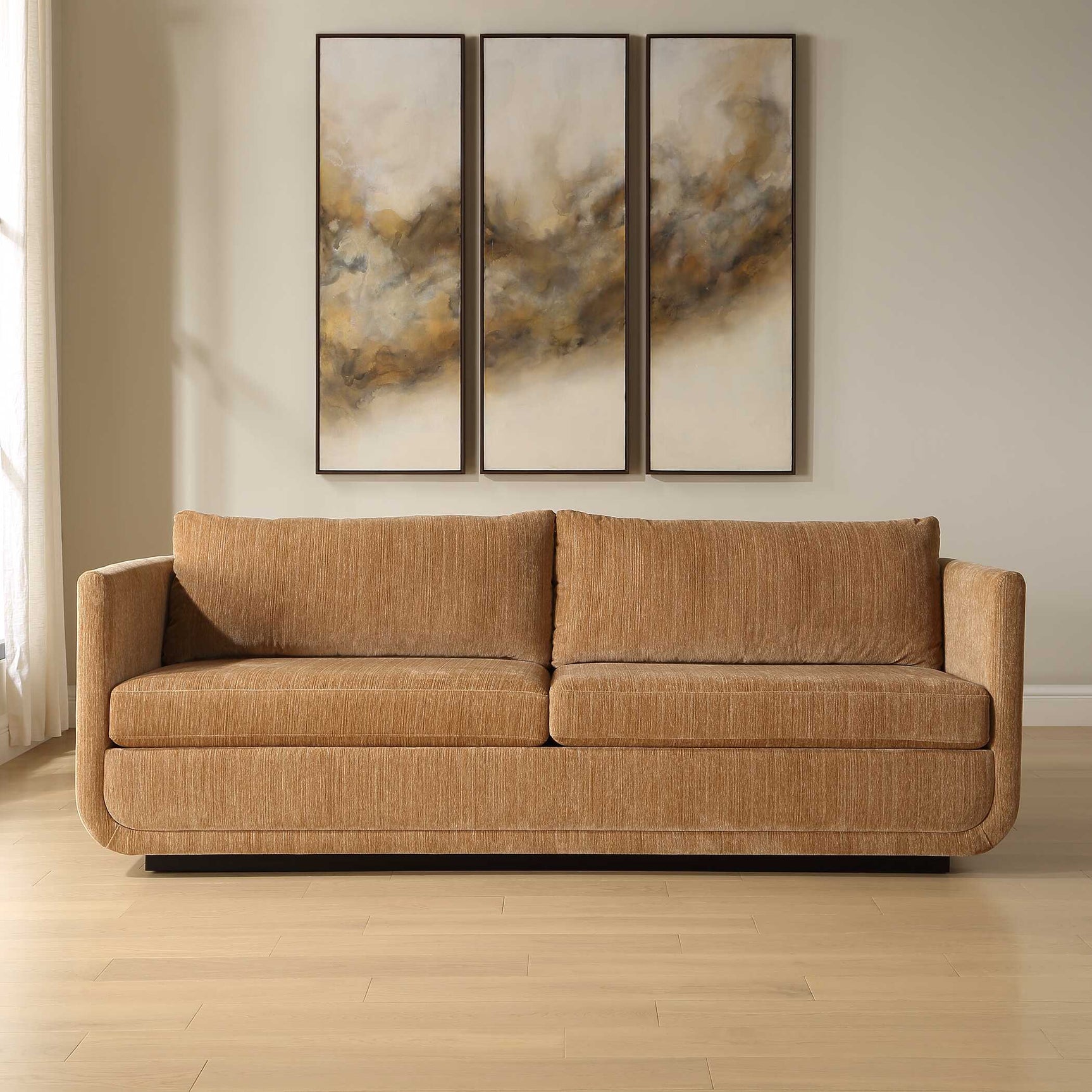 Abound Brown Ginger Sofa