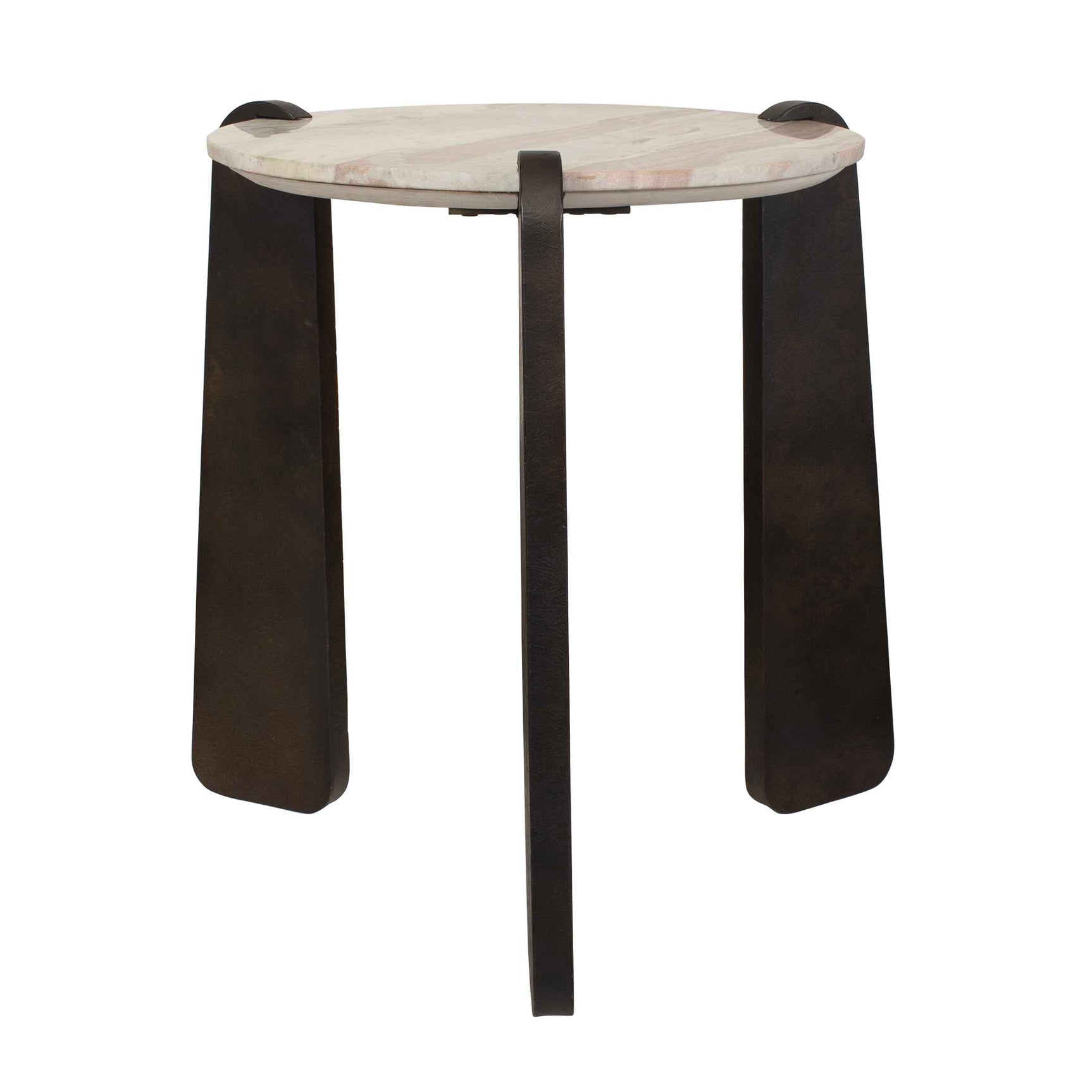 Talud Bronze/Gray Modern Marble Side Table