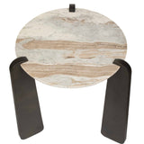 Talud Bronze/Gray Modern Marble Side Table