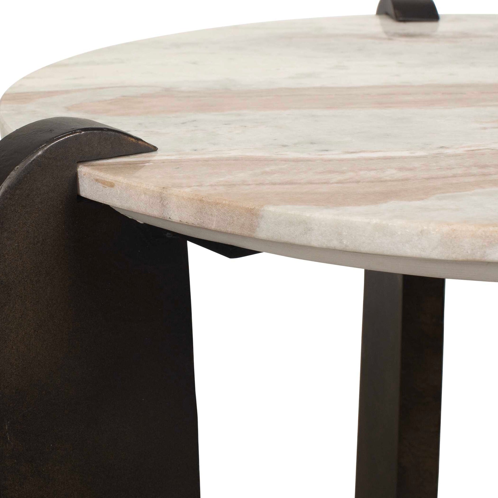 Talud Bronze/Gray Modern Marble Side Table