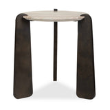 Talud Bronze/Gray Modern Marble Side Table
