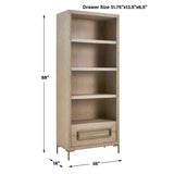 Alessia Light Oak Etagere