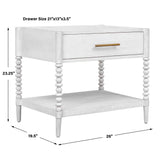 Bales Off-White Side Table