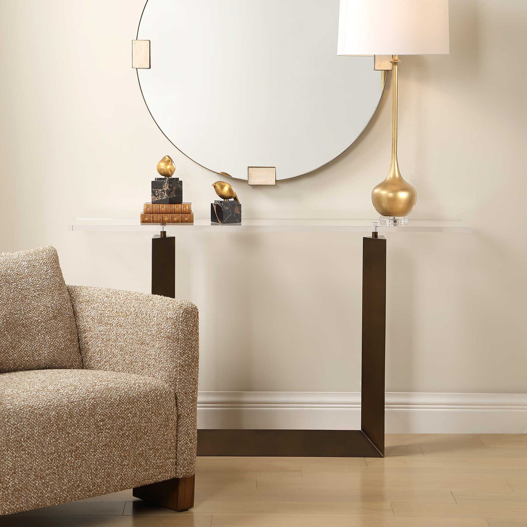 McElroy Bronze Modern Console Table