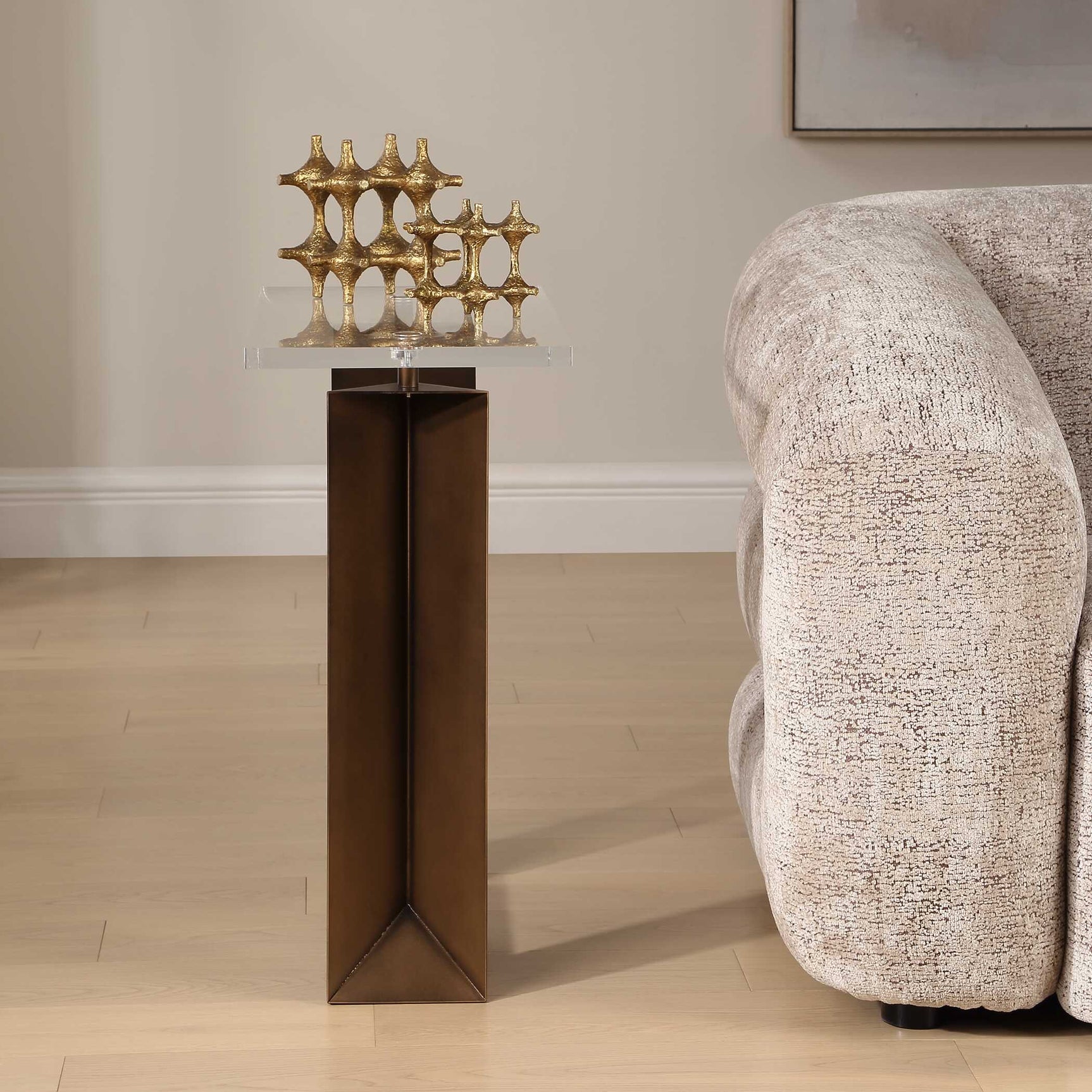 McElroy Bronze Modern Side Table