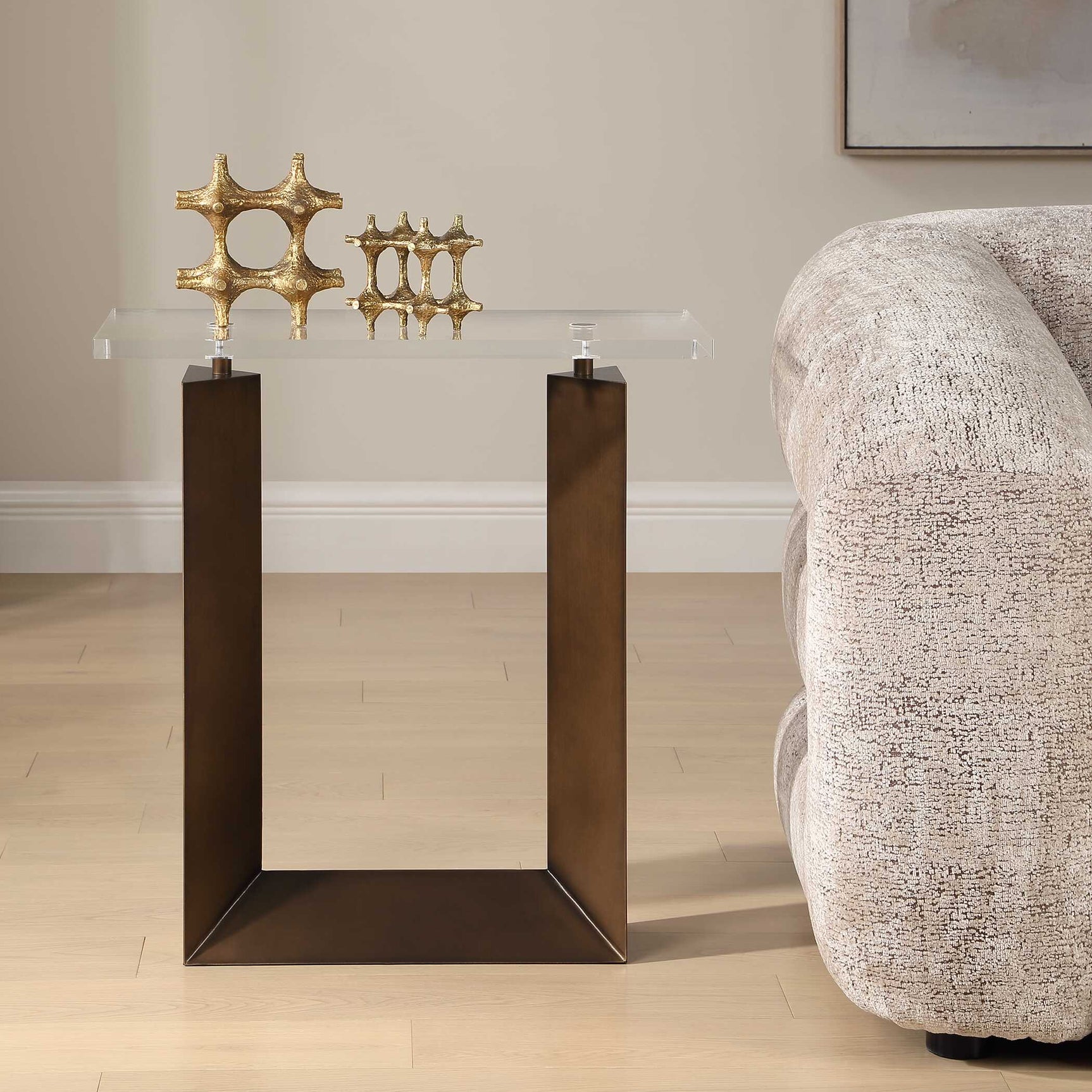 McElroy Bronze Modern Side Table