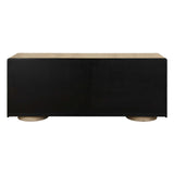 Evanston Natural Oak 4 Door Cabinet